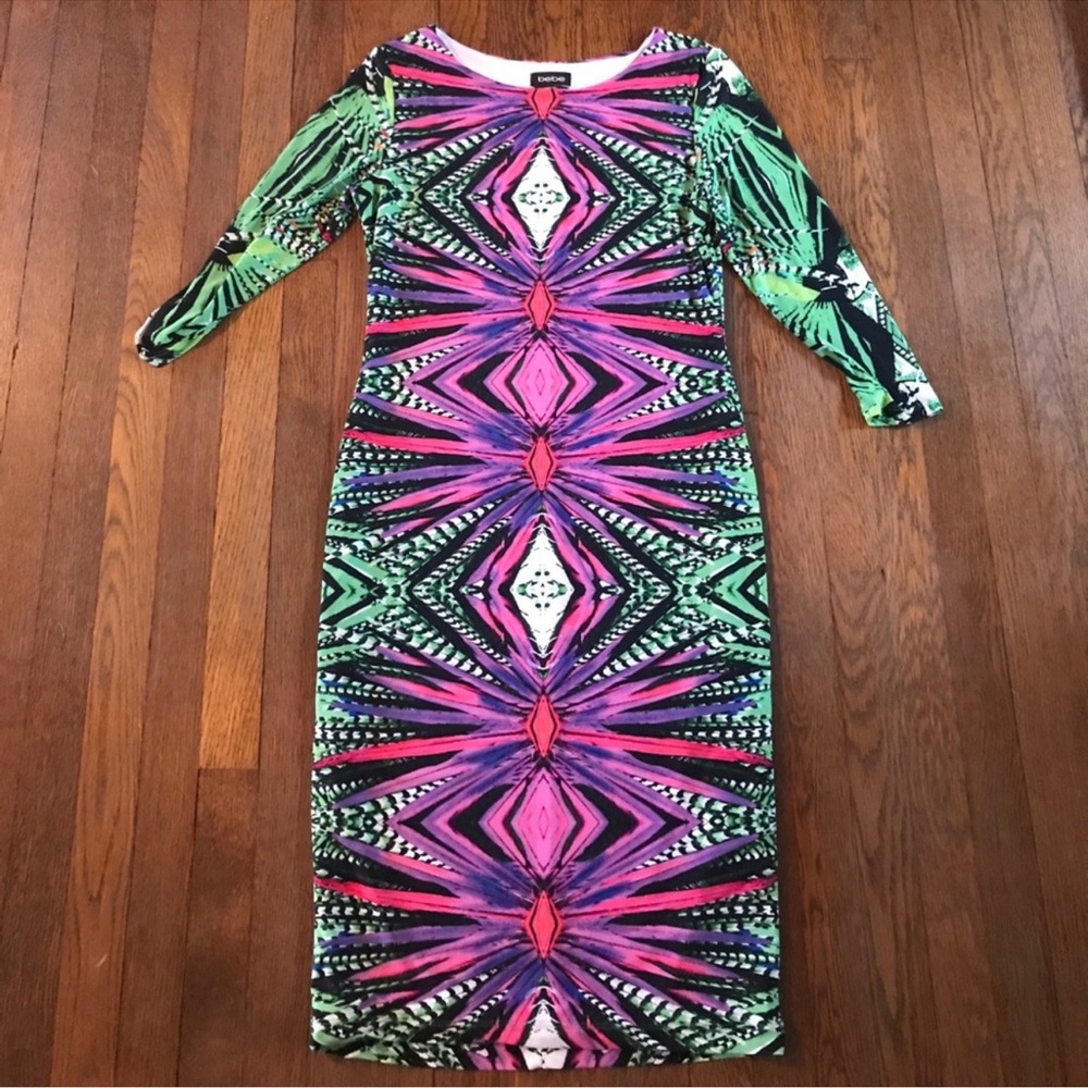 Bebe multicolor dress size large L